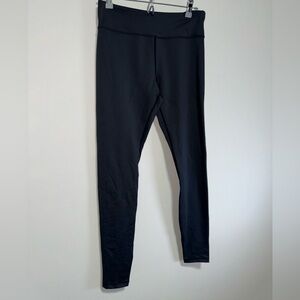 Zyia Active Women's LNT Hi Rise Leggings Sz L Black 28" Full Length Running Yoga